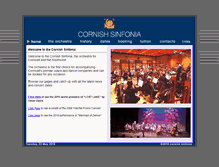 Tablet Screenshot of cornishsinfonia.co.uk